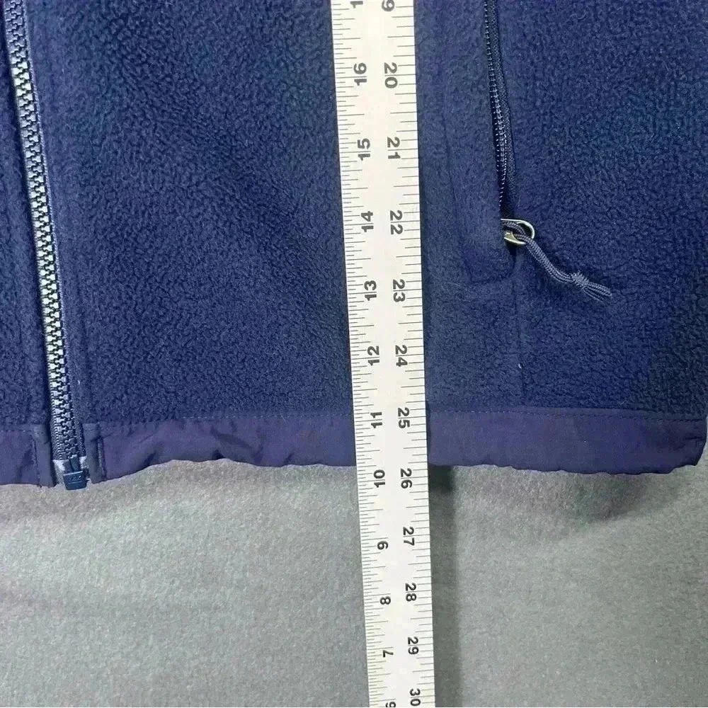 The North Face Polartec Recycled Jacket Coat Womens M Navy Heavy Warm Winter - Picture 8 of 9